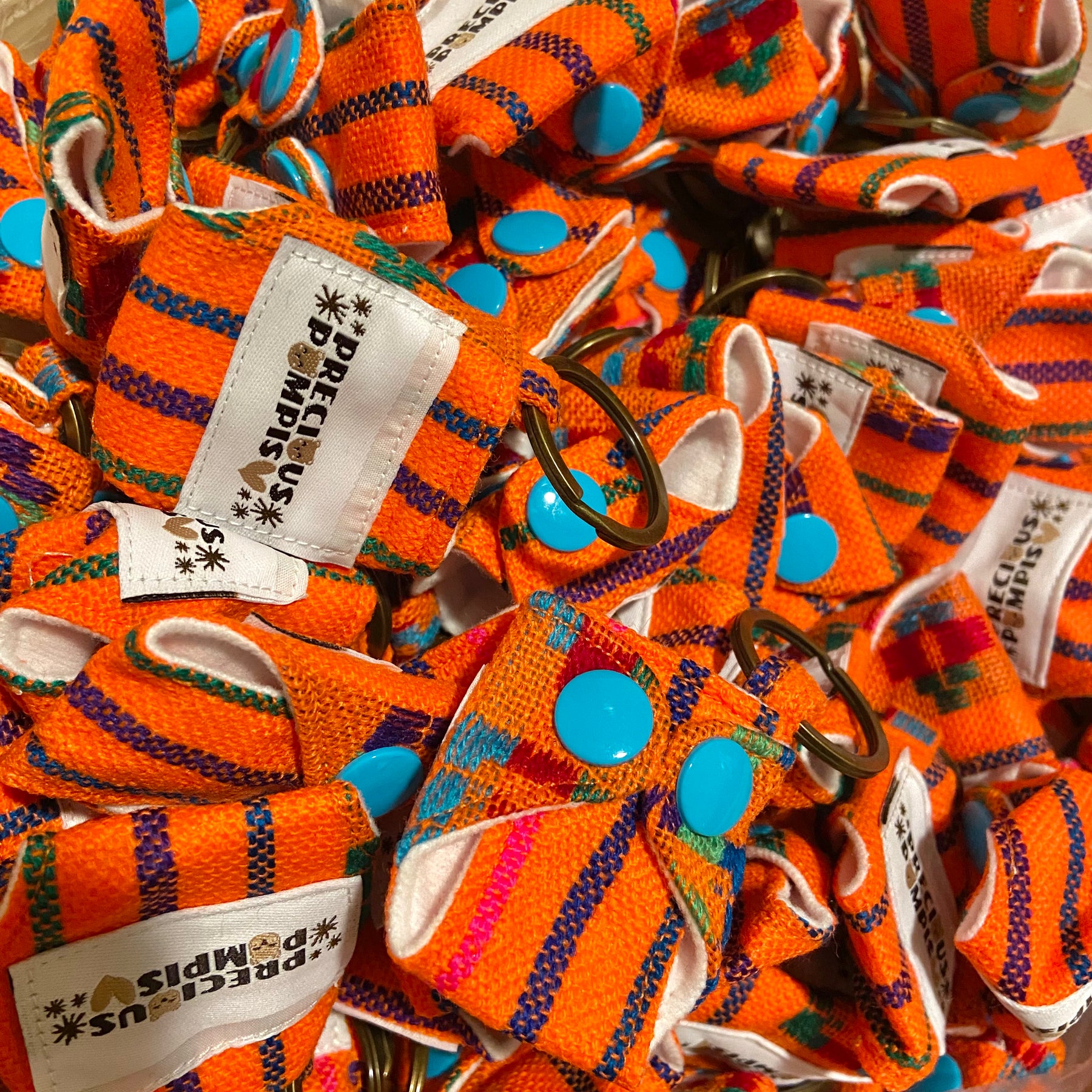 Orange Sarape Keychain